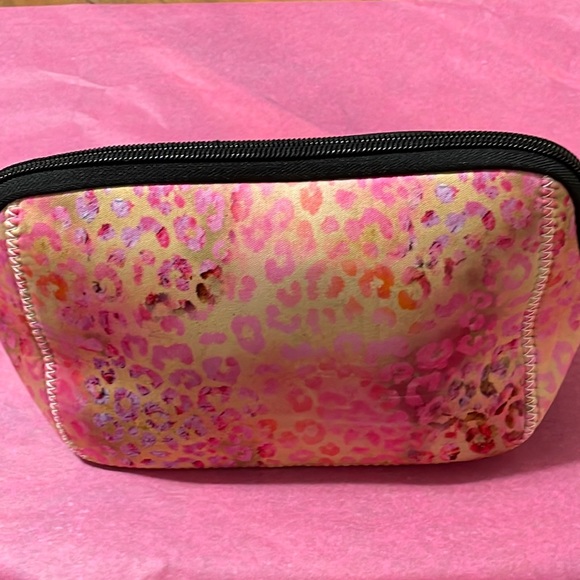 🎉💕 Pink Multicolor Leopard Print Cosmetic Case Pouch - Picture 2 of 4